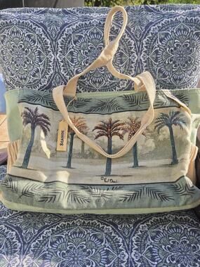 Paul Brent Tote Bag Womens Sun n' Sand Seaside Collection Palms Medium Beach
